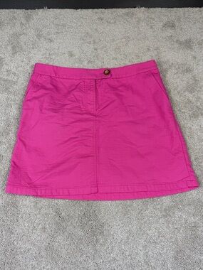 Anthropologie Vanessa Virginia 100% Cotton Pink Mini Skirt Women’s Size 8